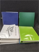 3 Ring Binders with Teachers Papers