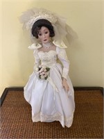 1991 Porcelain Priscilla Bride Doll, Signed & No.