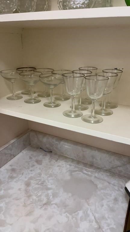 12 cocktail glasses