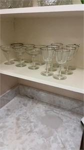 12 cocktail glasses