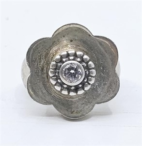 Marcus Max, Sterling Silver Flower Ring