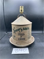 Vintage Chicken Waterer Lamp