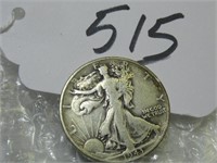 1943 WALKING LIBERTY 50 CENT COIN CIRCUL