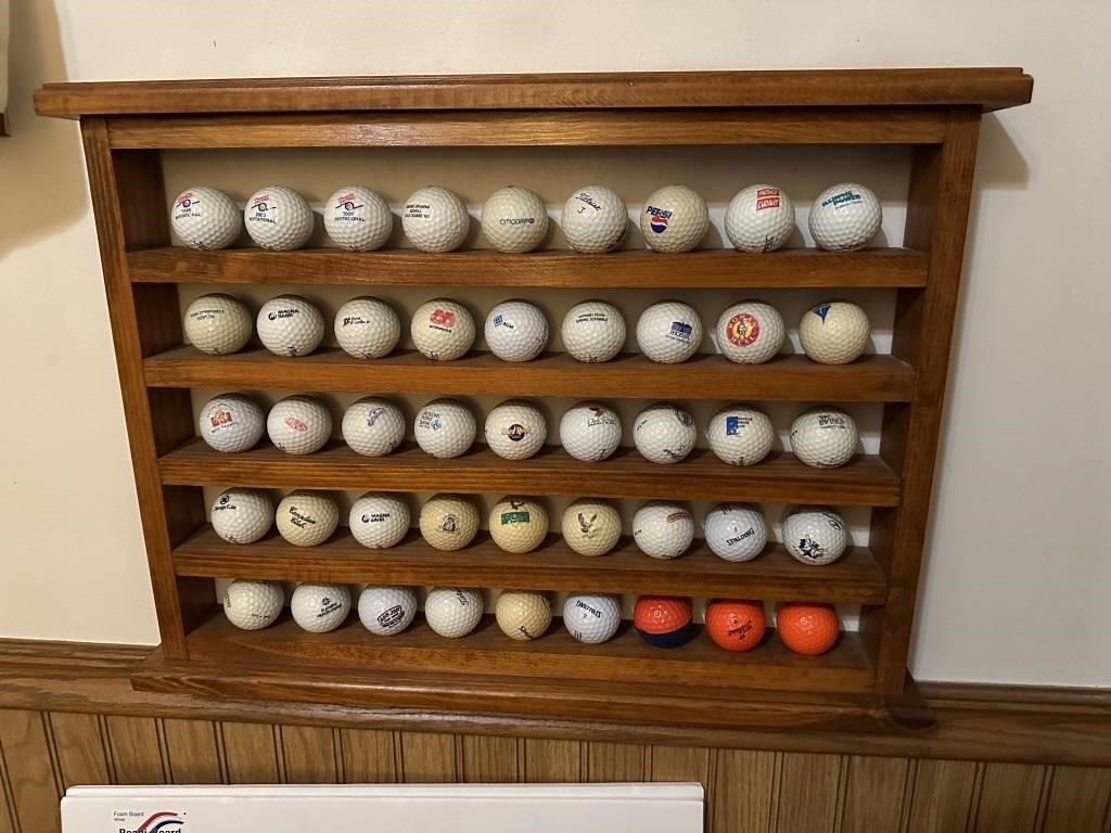 Golf ball display w/golf balls