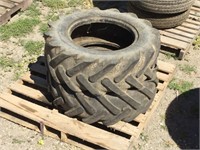 Pallet of (2) 10.5/80-18 Tractor Tires
