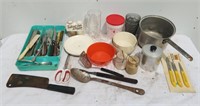 Kitchen Lot: Silverware, Salt & Pepper Shakers