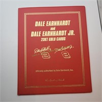 Dale Earnhardt & Dale Jr 23K Gold Card Folio