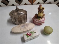 Collection of Small Jewelry / Trinket Boxes