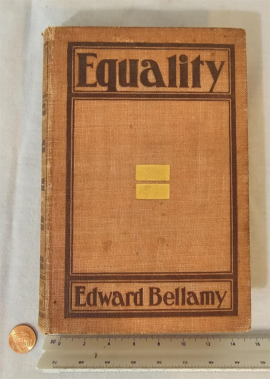 1897 Equality HC book, Edward Bellamy