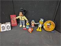 Group of Mickey Mouse Collectibles