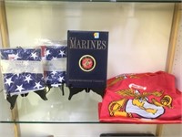 SHELF LOT - AMERICAN FLAGS, MARINE FLAGS & THE MAR