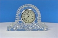 “Waterford” Crystal Mini Mantle Clock