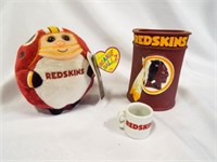 Washington Redskins Beer Koozie & Plush & Mini
