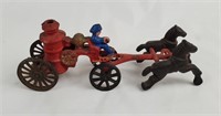 Cast Iron Horse Drawn Steam Pumper Fire Truck