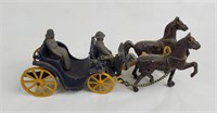 Cast Iron Horse Drawn Carriage Made In Usa