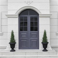 Laiwot 3FT Artificial Cedar Topiary Trees for Outd