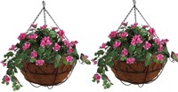 2-PACK MTB  Garden Hanging Baskets Planter 16"
