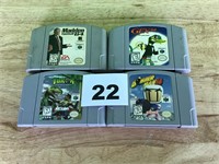 Lot of 4 Nintendo 64 Games