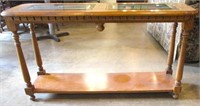 Wood & Glass Sofa Table