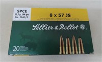 20 Rounds Sellier & Bellot 8x57 Js