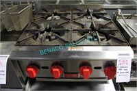 1X, OMCAN T/T GAS ,4 BURNER RANGE