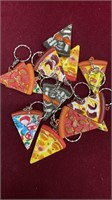 20 pkgs of Pizza Keychains.