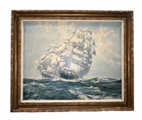 Montague Dawson Reproduction Sailboats Oil Canvas