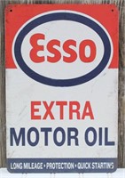 Esso Extra Motor Oil Metal Sign (8"x10")