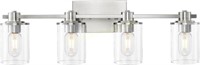 4-Light Bathroom Lighting  Brushed Nickel