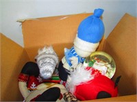 Box of Various Christmas Items