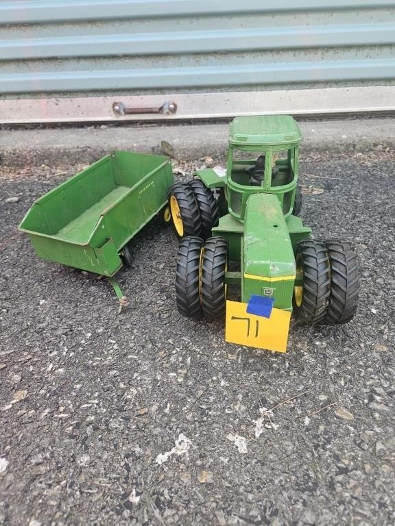 John Deere tractor and trailer