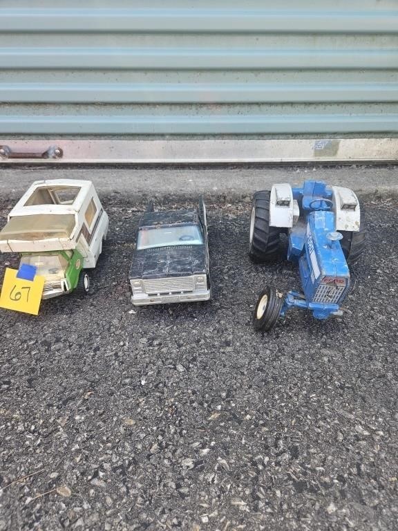 Ford Toy  Tractor and Vintage trucks