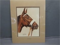 High Quality Horse Print " John Henry " Signed by