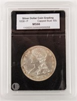 Coin 1838 Capped Bust Half Dollar SDCG MS66