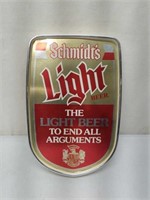 1979 Schmidt's Light Beer Advertising Sign