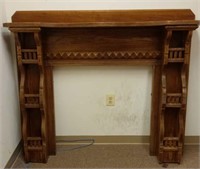 Antique Pine Fireplace Mantle