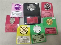 Collection of Fire Department Badges