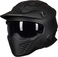 ILM Open Face Motorcycle 3/4 Half Helmet for DirtX