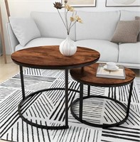 Round Nesting Coffee Tables 31.5"