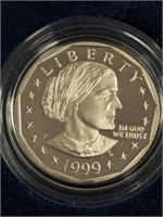 1999 SUSAN B ANTHONY PROOF COIN