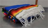 Colourful weaved blanket, no tags