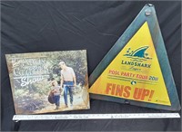 Andy Griffith & Land Shark Beer Metal Signs
