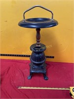 Floor Stand Ash Tray, Pot Belly Stove look base