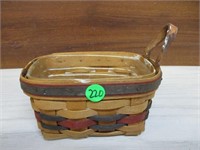 Longaberger Basket with Handle + Insert