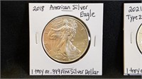 2018 American Eagle Silver Dollar