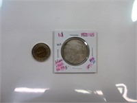 1 $ USA 1922 .900 silver F