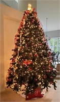 10' decorated Christmas tree