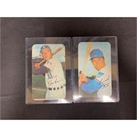 (2) 1970 Topps Supers Freehan/santo