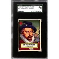 1952 Topps Look N See Sir Walter Raleigh Sgc 7