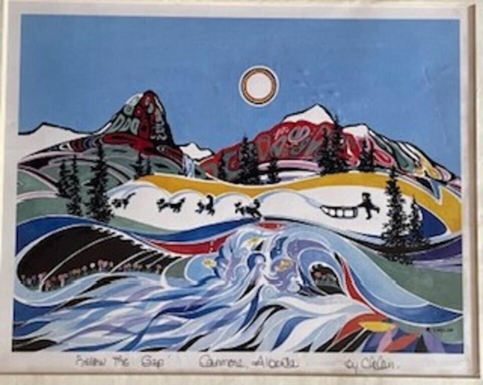 CHELAN " Below the Gap" Canmore, Alberta Litho